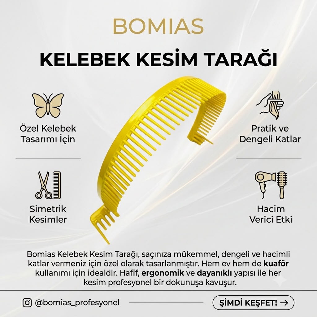 Bomias Kelebek Kesim Tarağı özellikleri